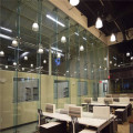 High quality double glass partition wall tempered glass for office glass partitioning design